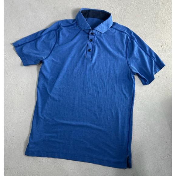 Lululemon Metal Vent Tech Blue Polo Size M - Picture 1 of 5